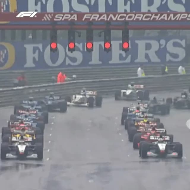 One of the biggest crashes in Formula 1 history. 1998