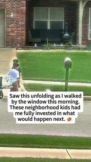 Kids just being kids.