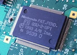TIL In order to support the 3D graphics required by the SNES 1993 Star Fox videogame, a custom RISC coprocessor was soldered into every game cartridge. The SNES' native CPU was too slow to render poly