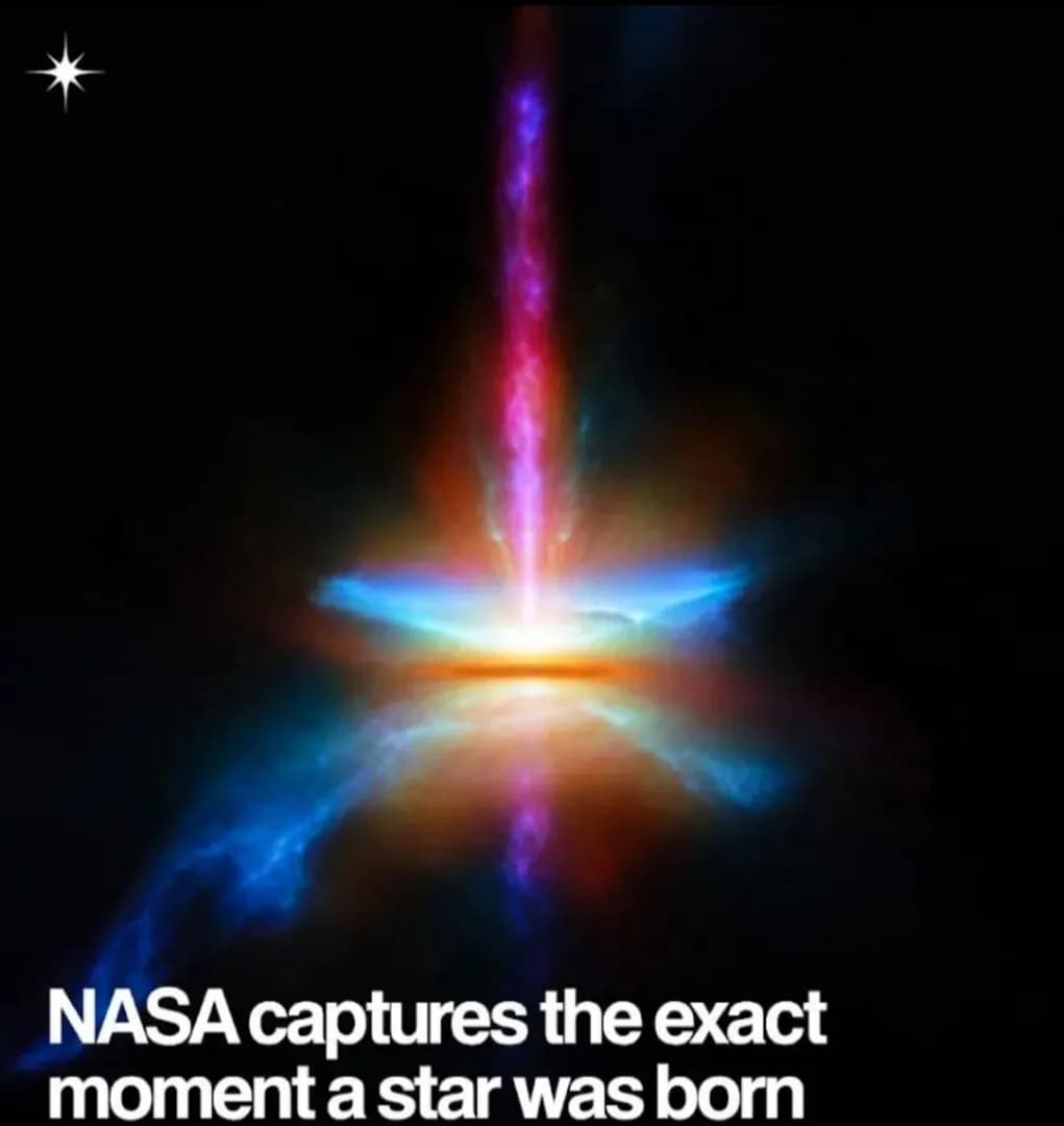 NASA captures the exact moment a star was born