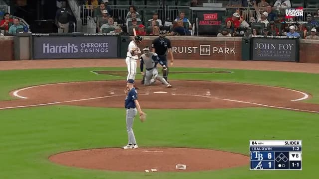 A cockroach fell onto the Braves’ broadcasters while they called the game against the Rays