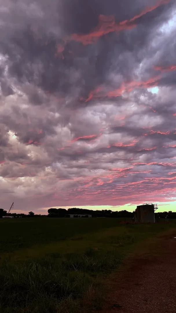 The color beneath these clouds was incredible