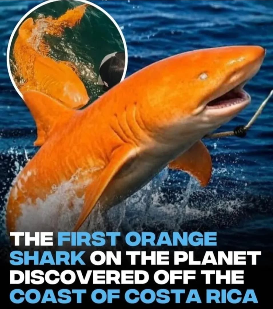 The 1st orange shark discovered at costa rica