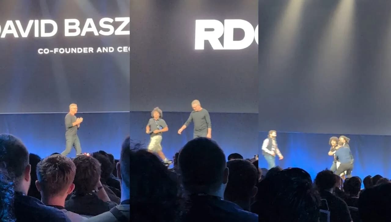 YouTuber Gets Tackled On Stage At Roblox Conference Wearing T-Shirt That Says 'Kids Deserve Better' - Kotaku