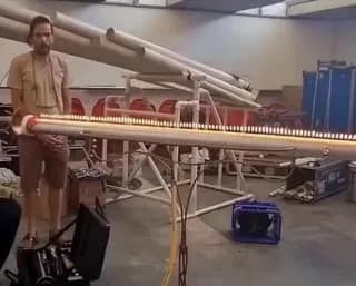 This device, invented in 1905, transforms the pressure created by sound waves into visible flame patterns.