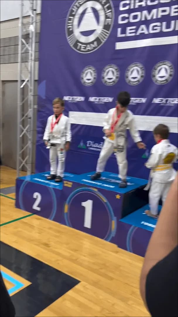 Bro is already collecting medals at this age