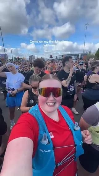 She pushed through all 26.2 miles to officially join the 1% of the world who have completed a marathon.