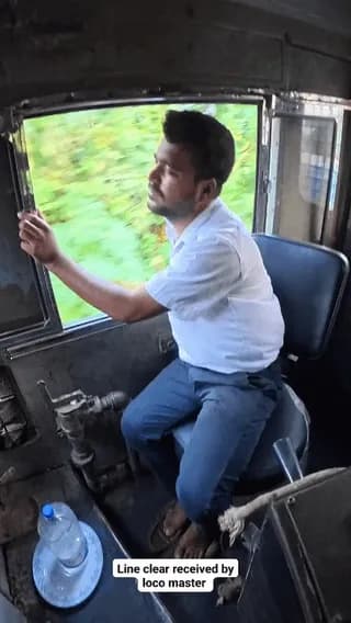 Railway Token Exchange System: On single-track railway routes, drivers must physically collect a token to get official permission to enter the next block section of the track