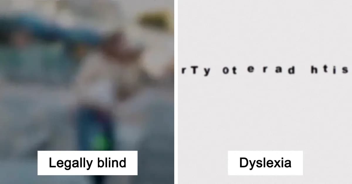 Point Of View: Pictures Of How People With Certain Medical Conditions See