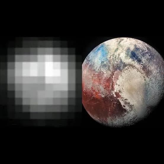 Pluto images: 1994 Vs 2019
