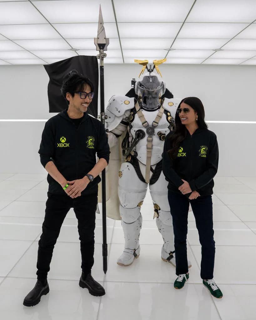 Kojima with xbox president Asha Sharma