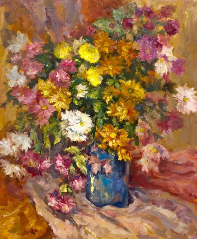 Evening Bouquet. My oil painting on canvas.