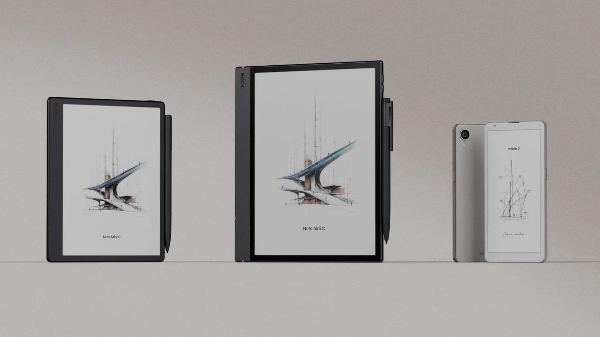 Boox just dropped three new e-ink tablets, including a palm-sized e-reader