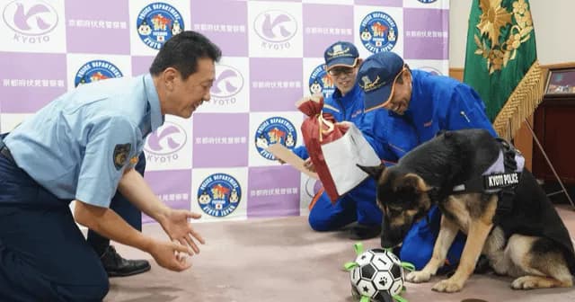 When an 80-year-old man in Kyoto went out for his morning walk and didn't come home, twenty police officers spent the afternoon looking for him and couldn't find him, so they sent for Mercurius, a thr