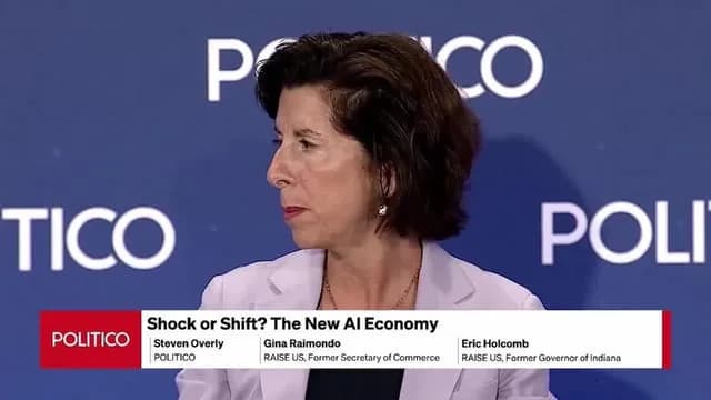Raimondo on AI: 'You're not going to beat China if you have destabilizing unemployment'