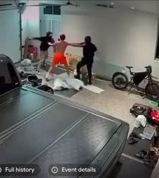 This guy defends his house, fights, and wins against two robbers