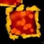 Electron and photon beams drive same gold-forming reaction toward different nanoscale structures