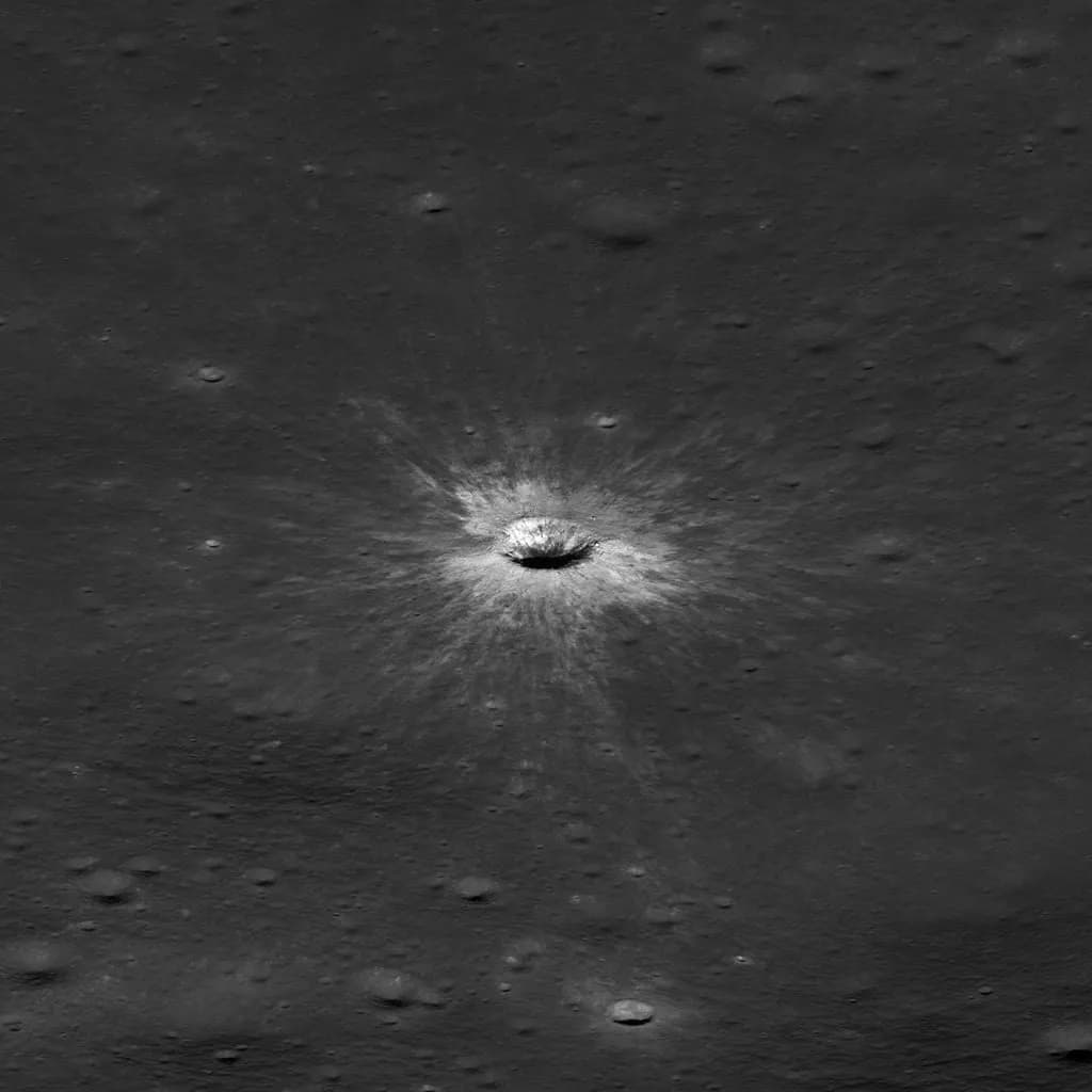 A new giant moon crater just set a solar system record