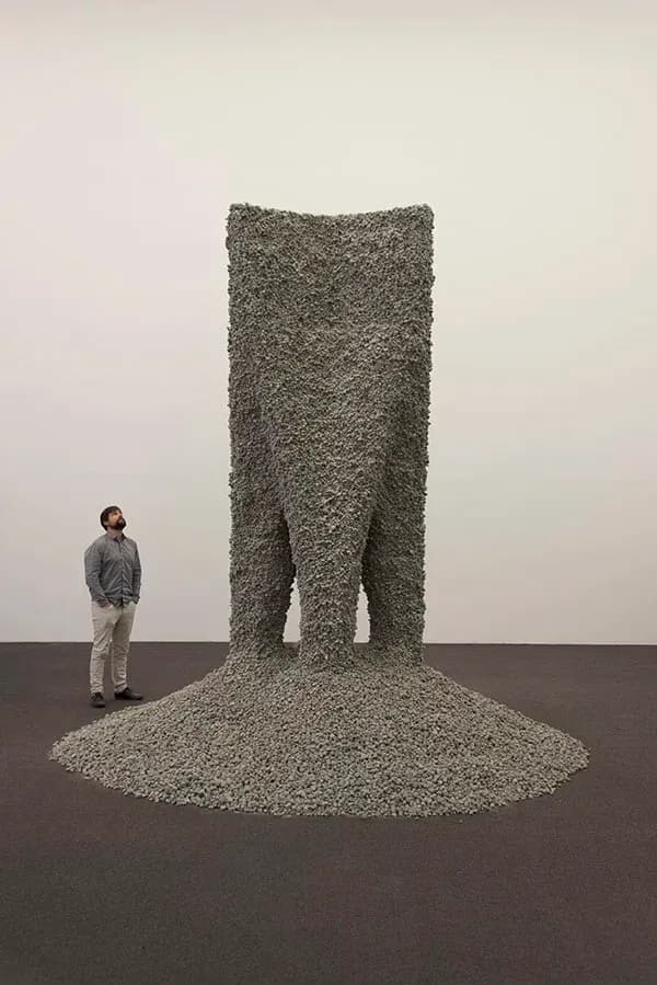 In 2015, researchers built this 13-foot structure from nearly a ton of loose rocks and 5.7 miles of string. No mortar or glue
