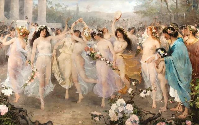 TIL the Ancient Romans had a Spring festival honoring their fertility goddess, Flora, featuring nude dancers, circus performers, and prostitutes parading throughout the streets.