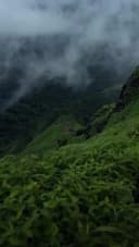 Sahyadri mountains ( western ghats ) during monsoon season , india