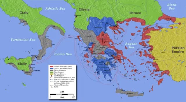 TIL that 2,400 years after the Peloponnesian War ended, a symbolic peace treaty was signed by the mayors of modern Athens and Sparta on 12 March 1996.