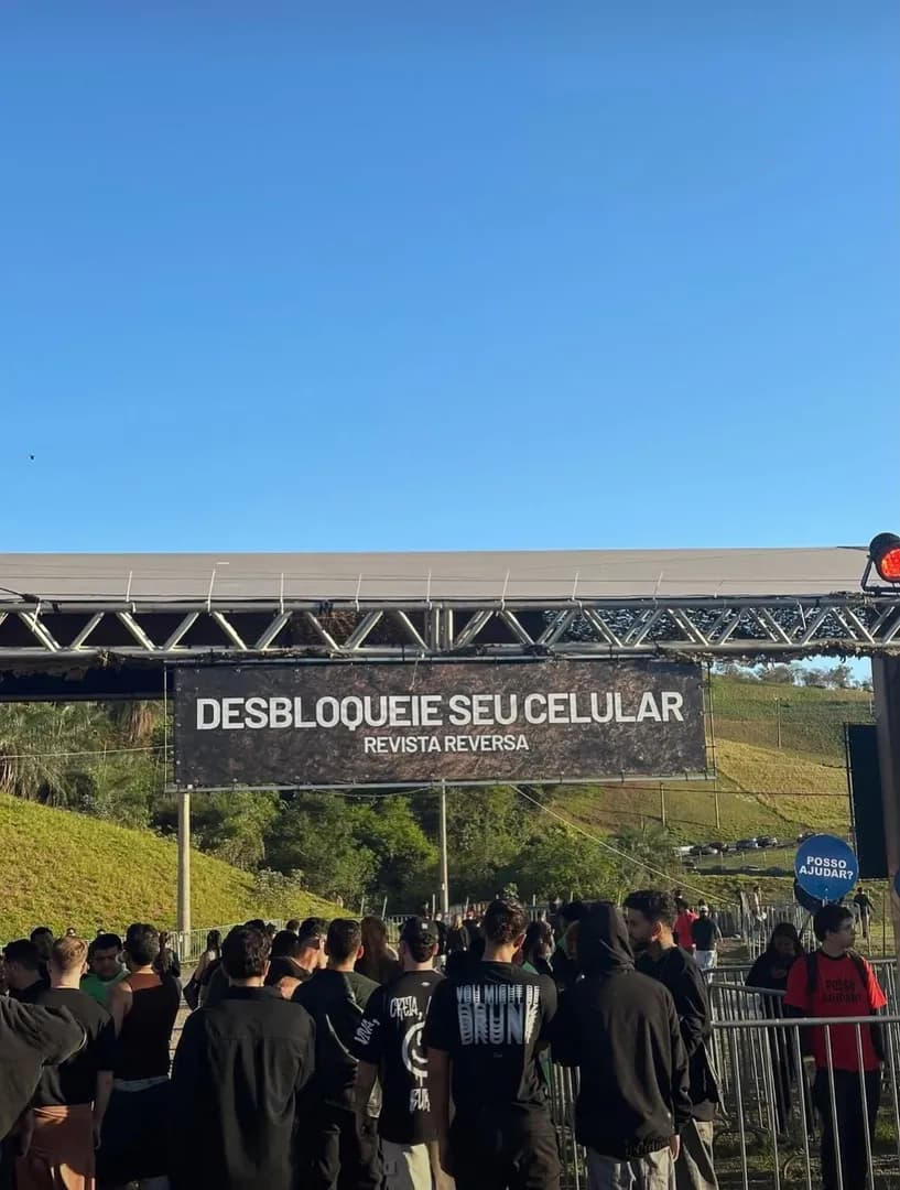 A festival in Brazil requires you to unlock your phone at the exit to prove it is really yours