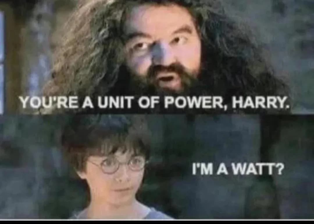 absolute unit of power but it's actually harry