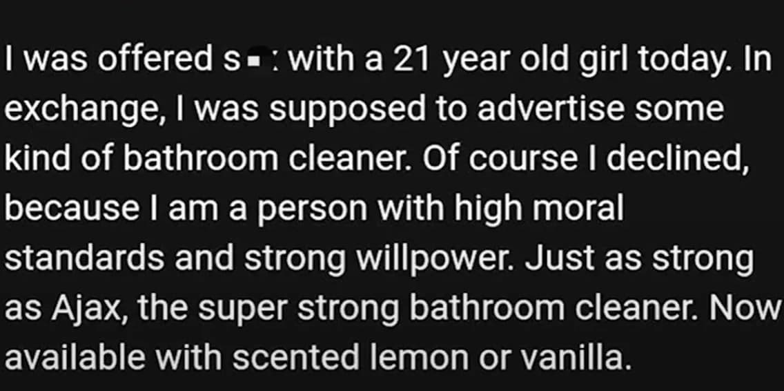 I am a noble man.