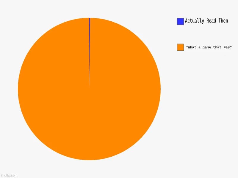 What people do in the credits of a game