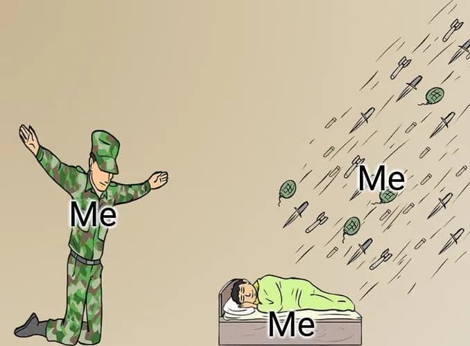 I can't exist without making myself my own problem lol