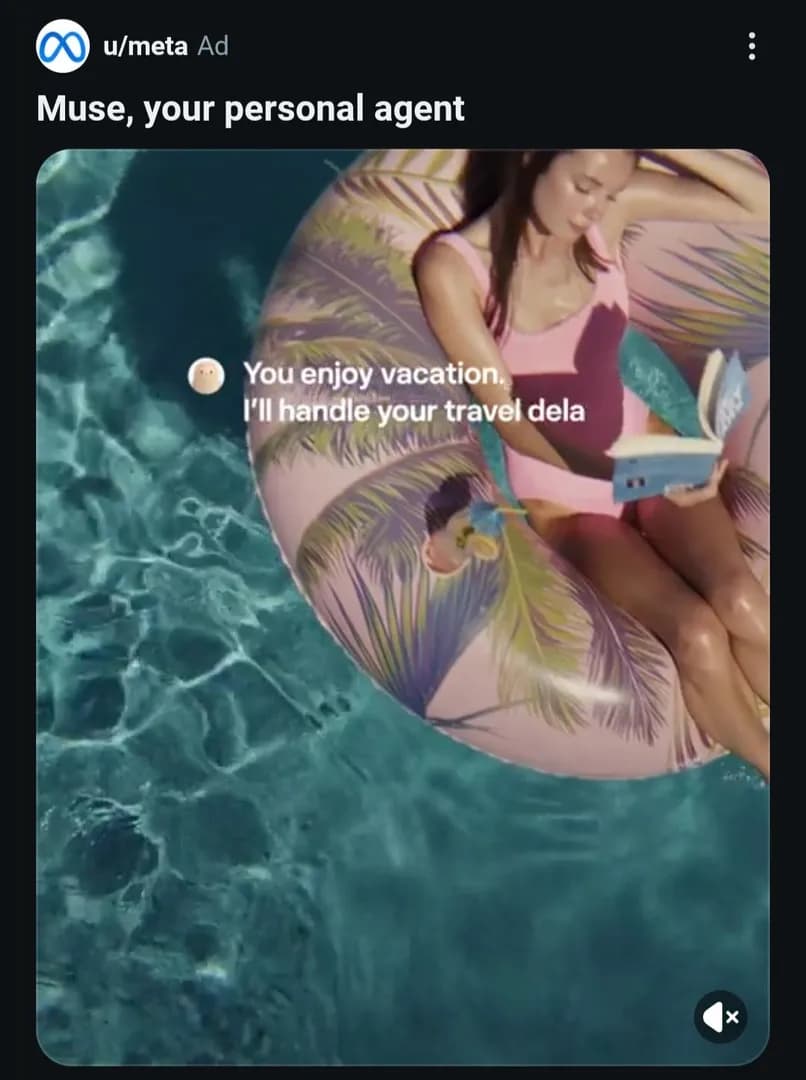 Official Meta ad on Reddit. What's going on with her right arm?