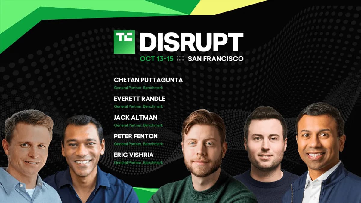 Benchmark’s full partnership joins the main stage at Disrupt 2026 | TechCrunch