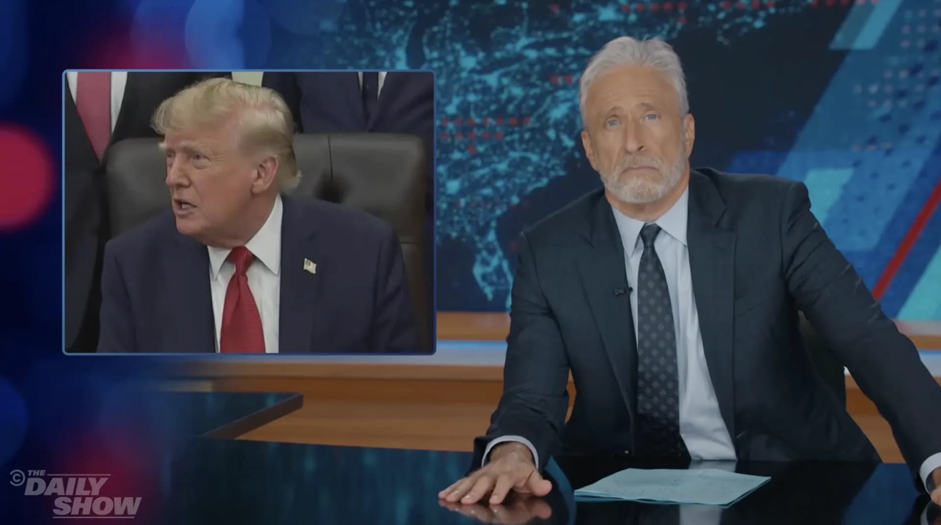 Jon Stewart responds to Trump banning CNN from the White House