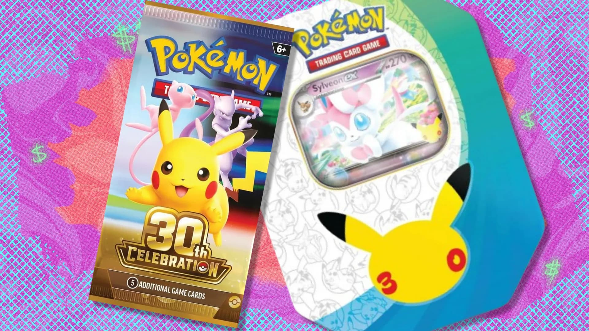 Best Pokémon TCG deal: 30th Celebration Sylveon ex Tin preorders are now under $60 at Walmart