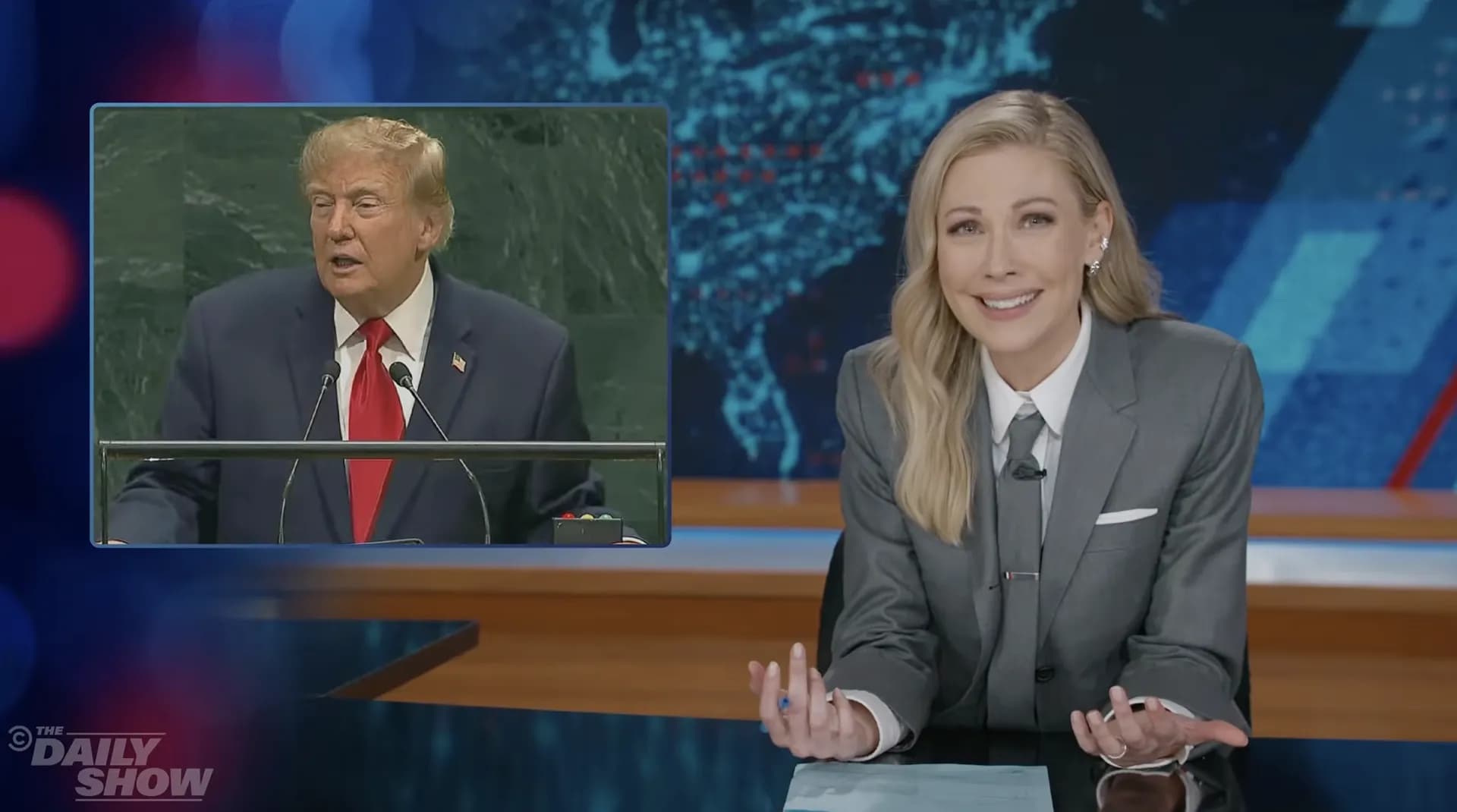 'Daily Show's Desi Lydic torches Trump on 'super intelligence'