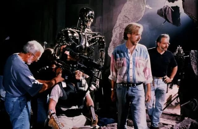 TIL that for Terminator 2, stunt pilot Chuck Tamburro flew a real helicopter under an overpass at 60 knots with about 5 ft of clearance above and 4 ft on each side; when camera operators refused to fi