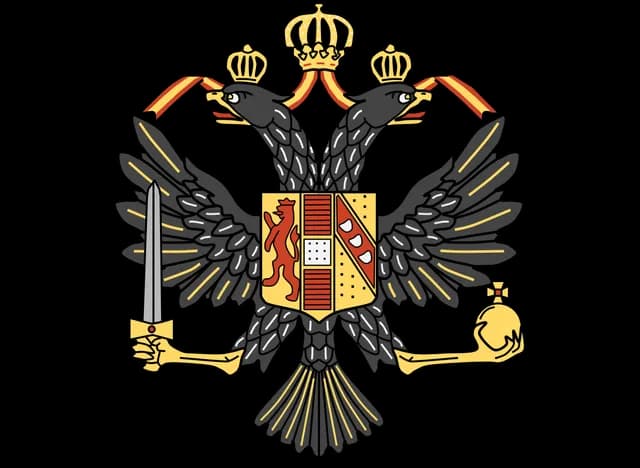 TIL that British 1st Dragoon Guards cavalry unit still wears coat of arms of Holy Roman Emperor as their regimental badge because Emperor Franz Joseph was their Colonel-in-chief