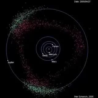 The reason why large asteroids don't typically crash to Earth is because Jupiter's gravity attracts them, protecting the inner planets like a shield. The Design is perfect!