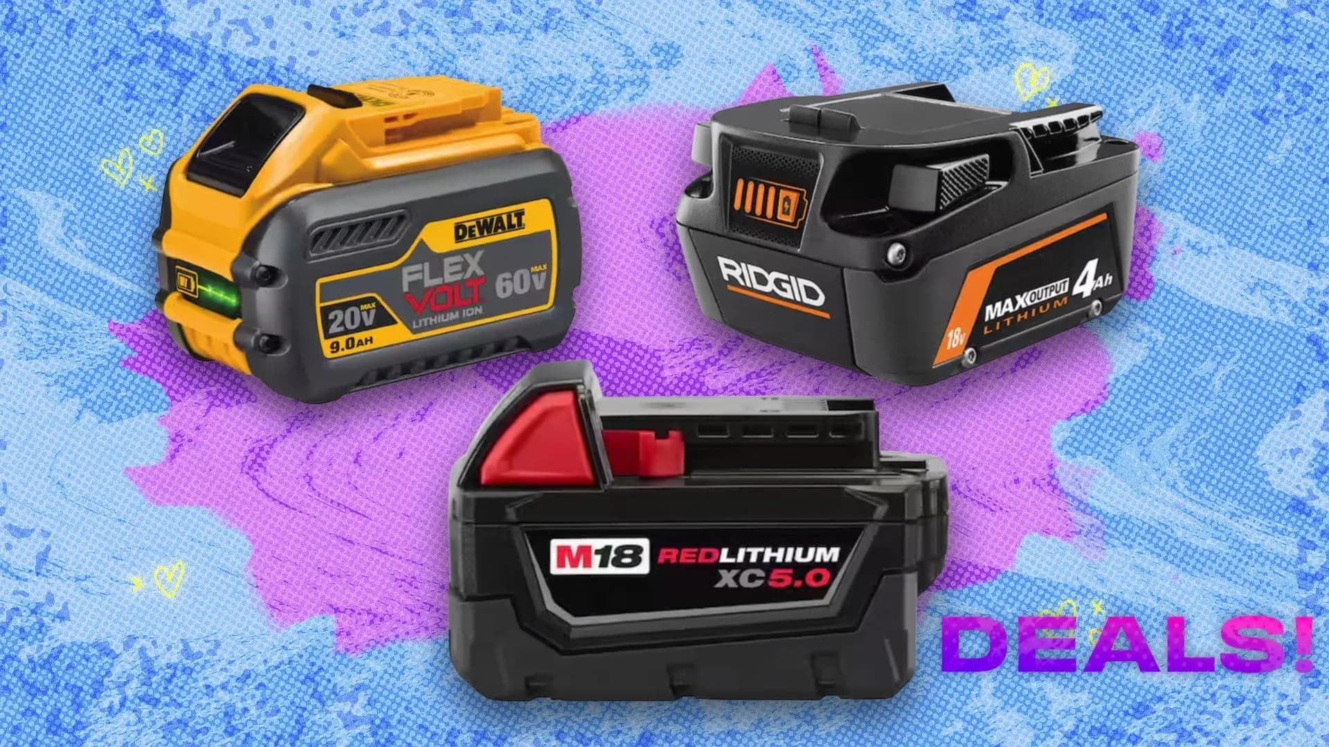 Home Depot free battery deal: Ridgid, Milwaukee, and DeWalt tools