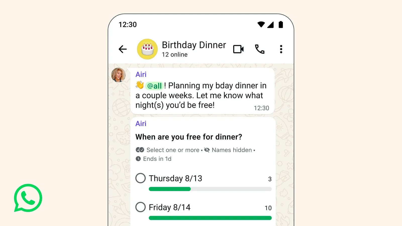 You can now bug your WhatsApp group chats with an @all ping - Engadget