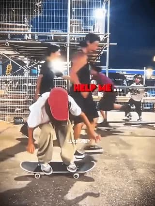 Guy flips skateboard mid air...