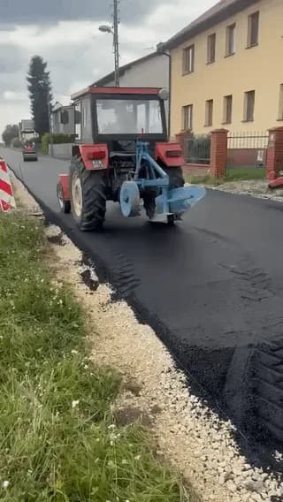 Following a dispute with the Gliwice council, a 60-year-old Polish farmer used his plow to tear up 200 meters of a newly asphalted road.