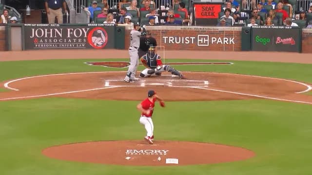 Outfielder throws across nearly the entire field to get a runner out at third