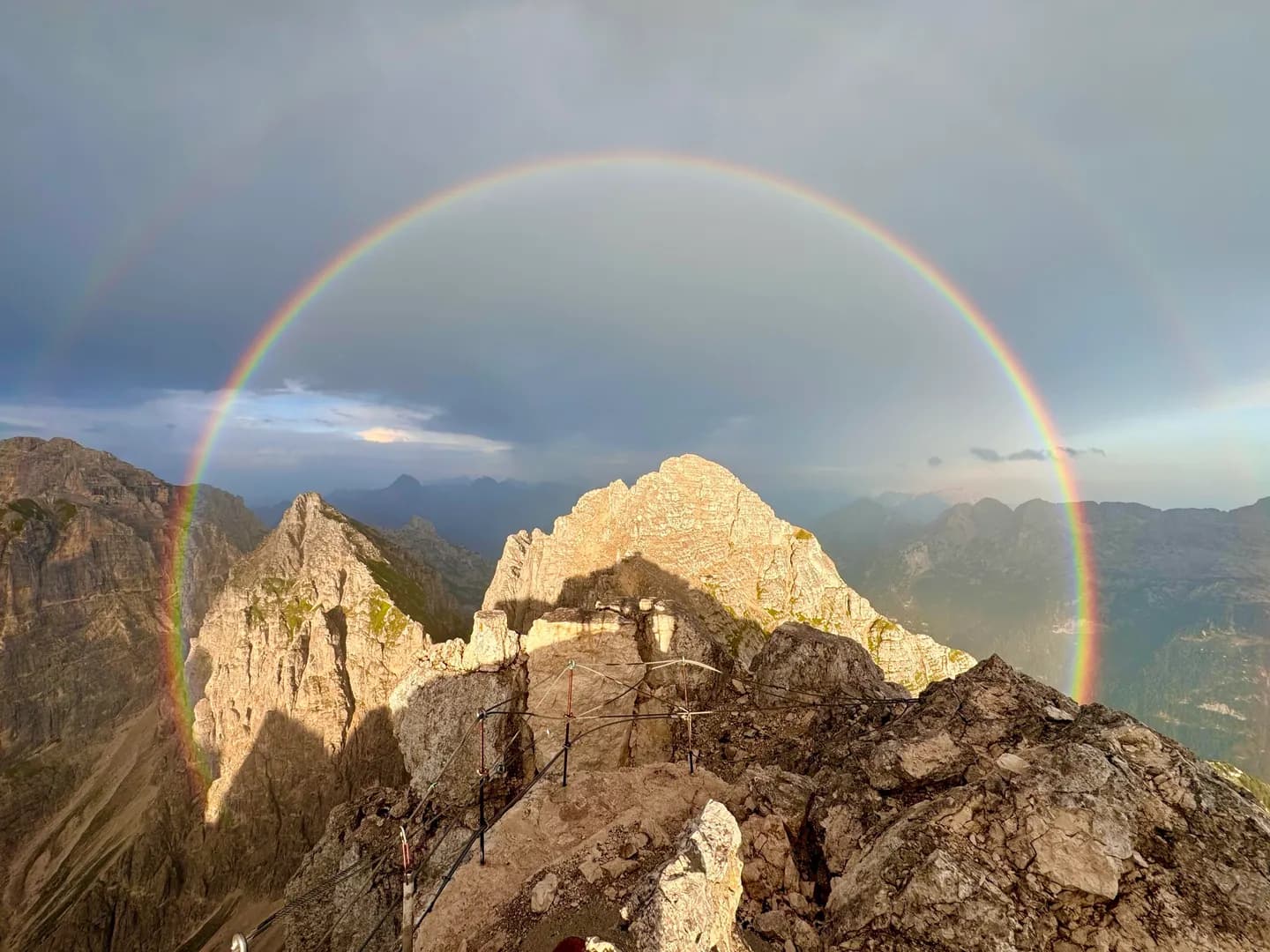 Double rainbow in the Julian Alps