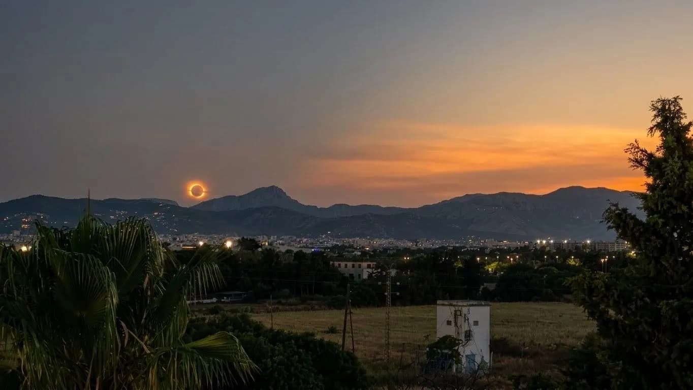 Total eclipse in Mallorca, Spain. One of the most amazing images I have ever seen.