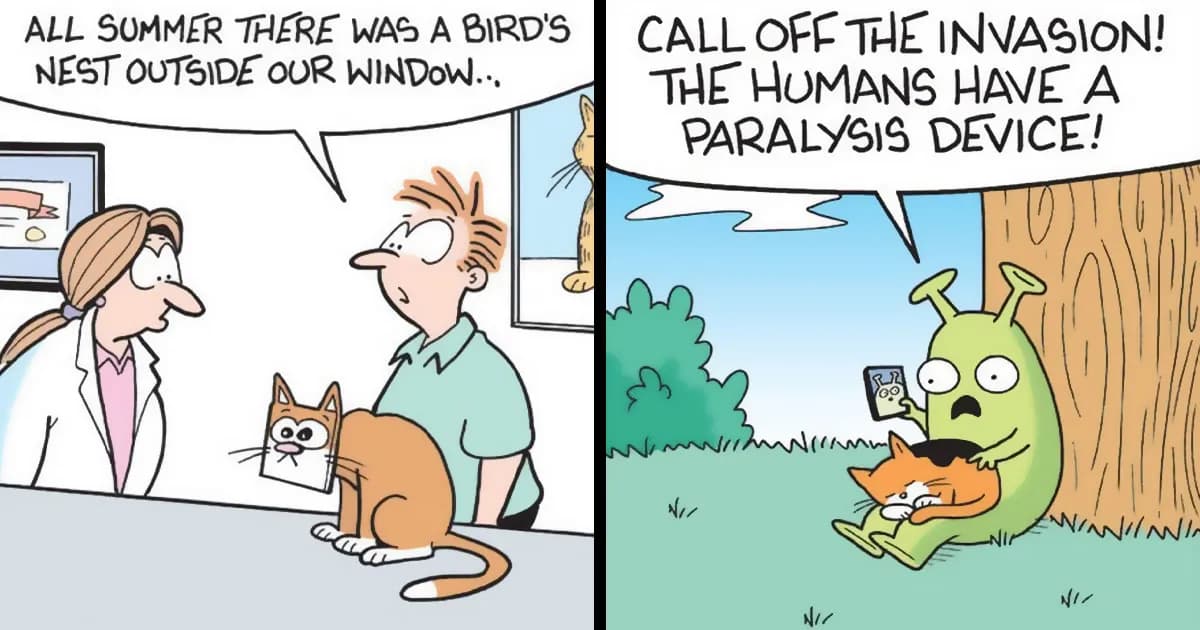 Hilarious Life With Cats Perfectly Captured In 36 New Comics By Mark Parisi