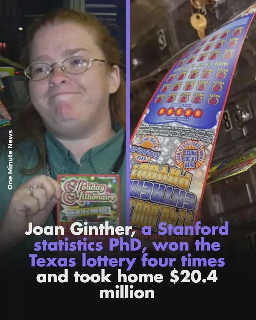Joan Ginther PhD in Math: 4x lottery winner