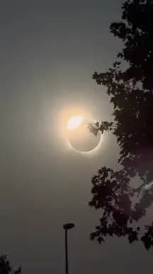 Total eclipse. Zaragoza, Spain