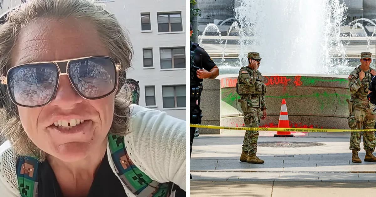 “Make Me Look Fancy”: Woman Sparks Fury After Vandalizing WWII Memorial Live, But Karma Gets Her In The End
